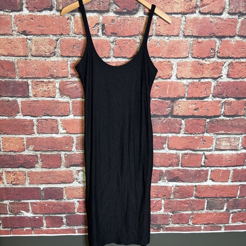 Beyond Yoga Featherweight Maxi Tank Dress S Dark Charcoal Gray Soft Stretch